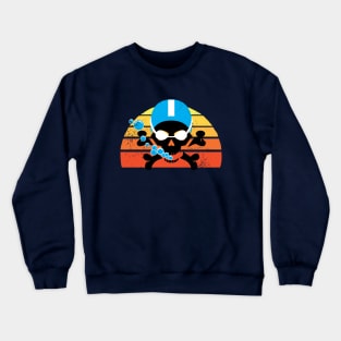 Retro Swim Skull 2 Crewneck Sweatshirt